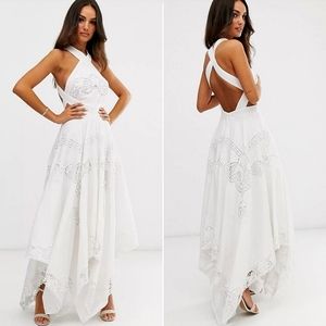 ASOS EDITION ✨ cutwork maxi dress w cutout sides